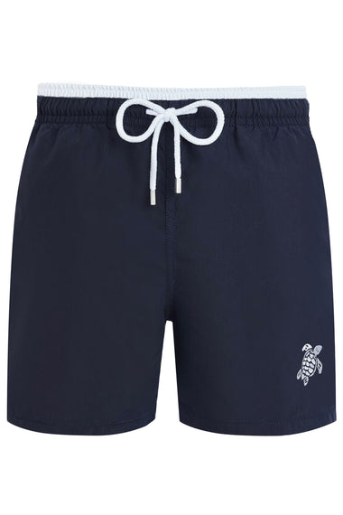 Men Swim Shorts Bicolor Navy/White