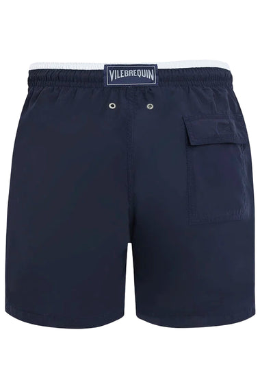 Men Swim Shorts Bicolor Navy/White