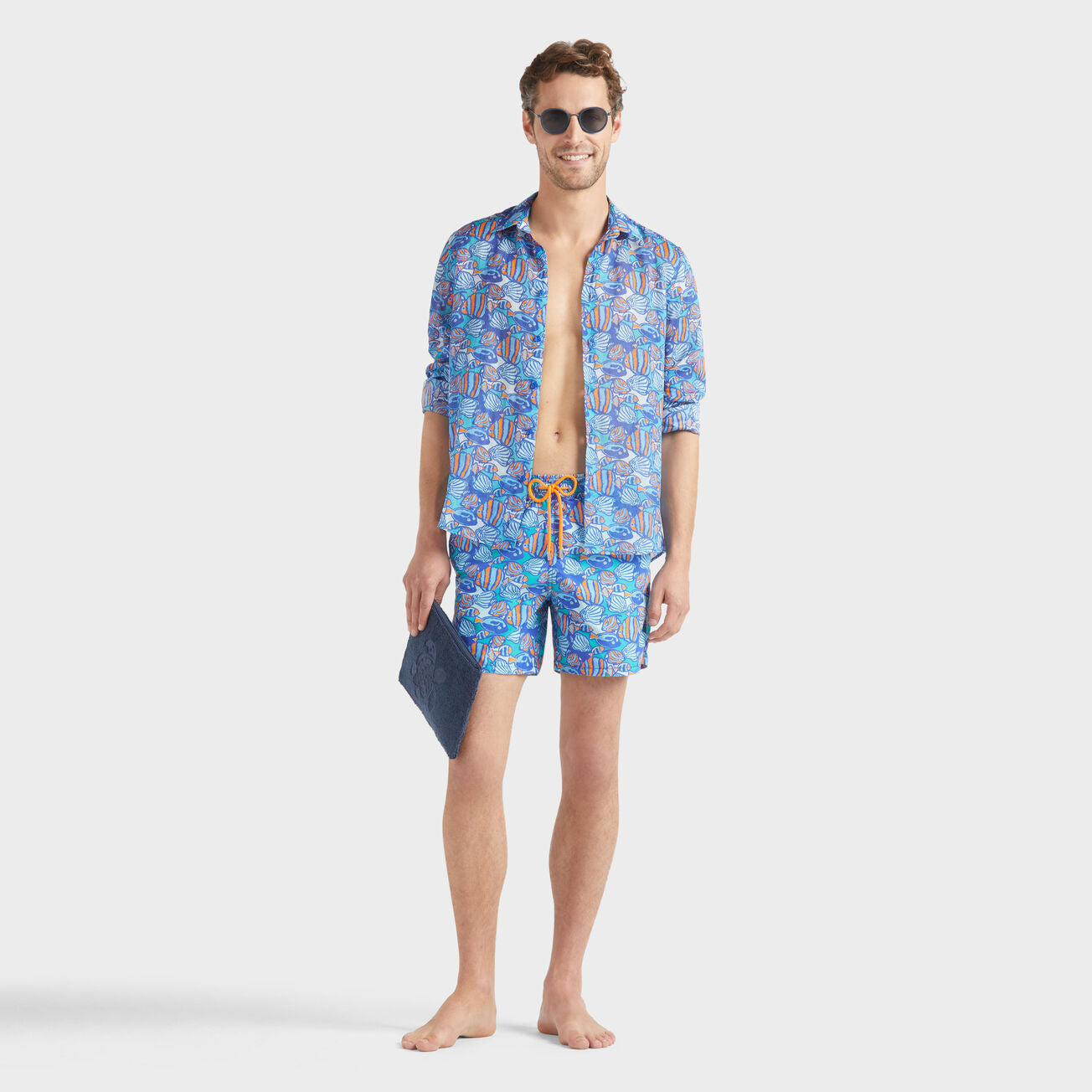 Load image into Gallery viewer, Men Swim Shorts Fishy Vibes
