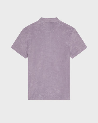 Men Terry Polo Shirt Solid Ouragan