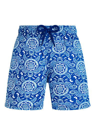 Men Ultra-Light and packable Swim Shorts Tribal Turtles