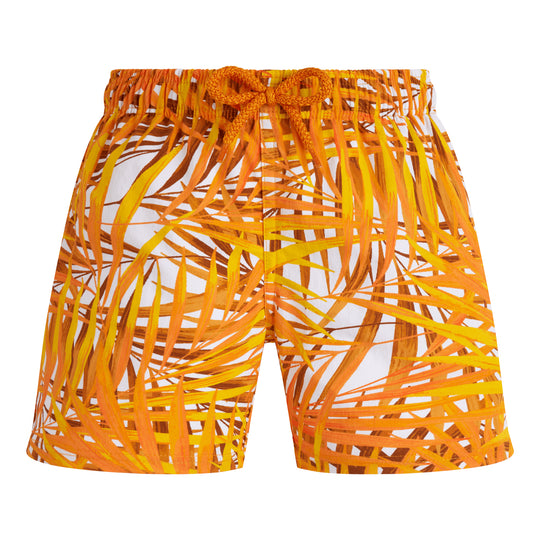 Boys Stretch Swim Short Palm Leaves - Swim Shorts
