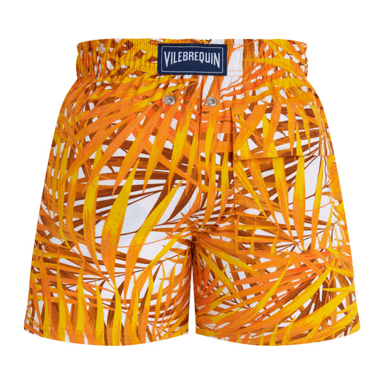 Boys Stretch Swim Short Palm Leaves - Swim Shorts