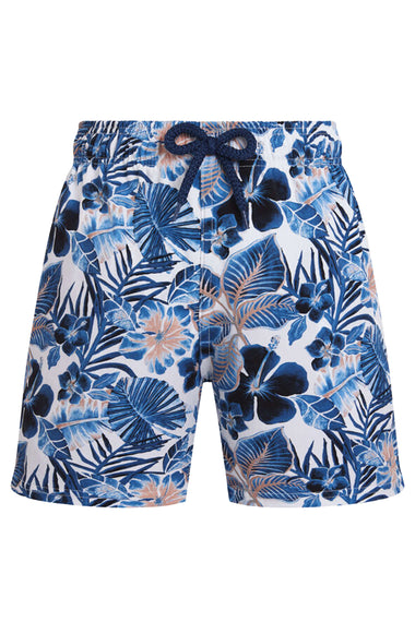 Boys Stretch Swim Shorts Island Flowers