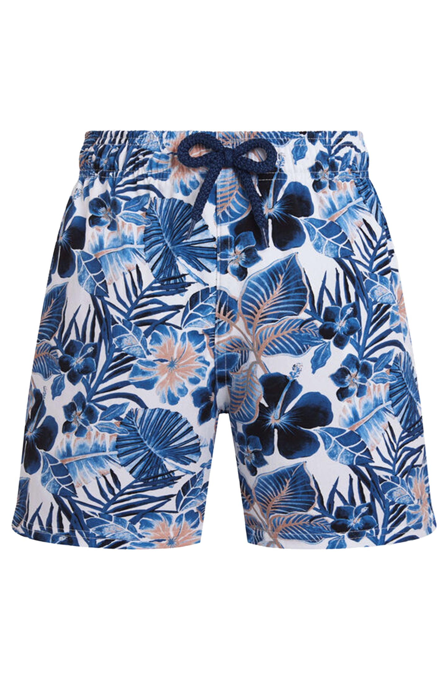 Load image into Gallery viewer, Boys Stretch Swim Shorts Island Flowers
