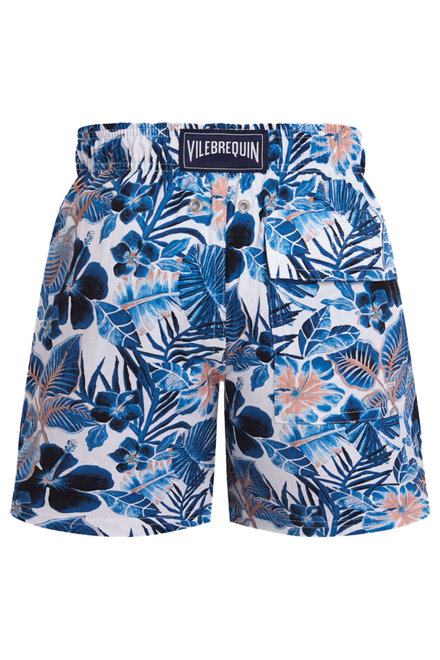 Load image into Gallery viewer, Boys Stretch Swim Shorts Island Flowers

