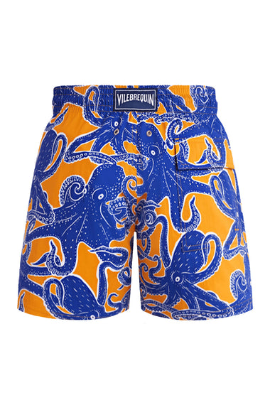 Boys Stretch Swim Shorts Poulpes Mango/Orange