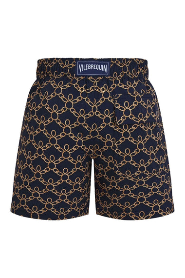 Boys Stretch Swim Shorts Turtles Chain