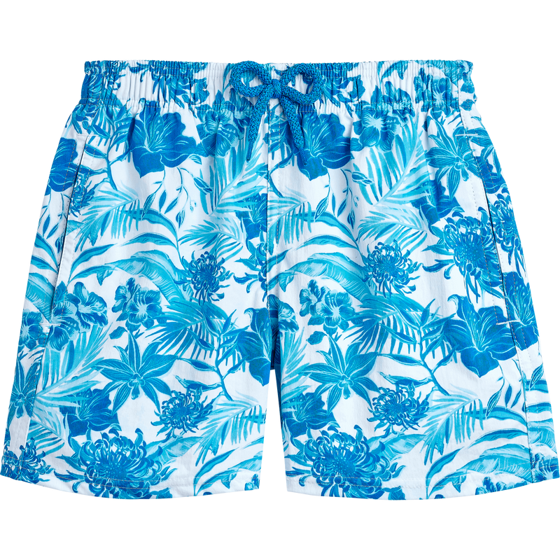 Boys Stretch Swim Short Tahiti Flower