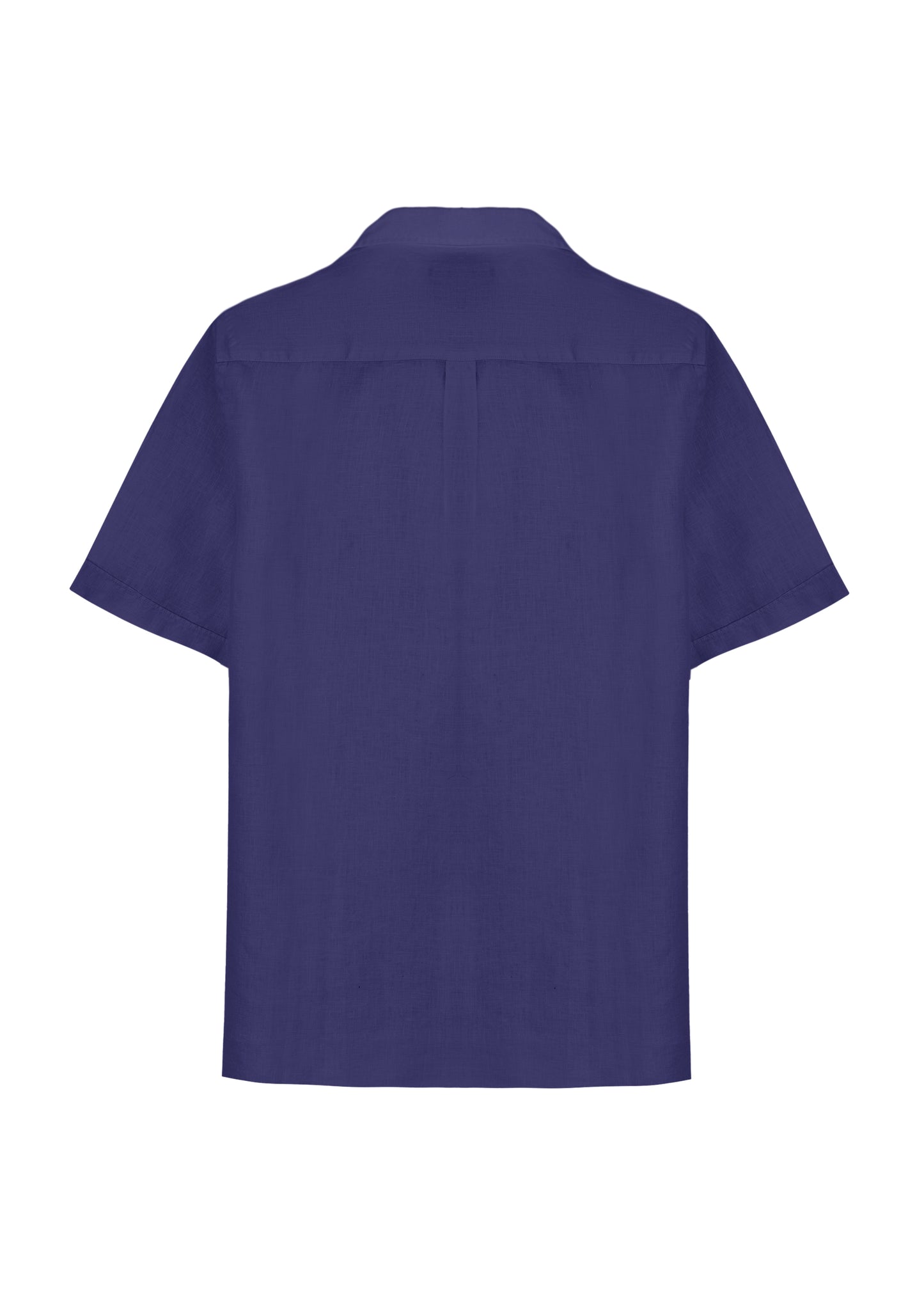 Load image into Gallery viewer, Charli Linen Short Sleeve Shirt Midnight Blue - Shirt
