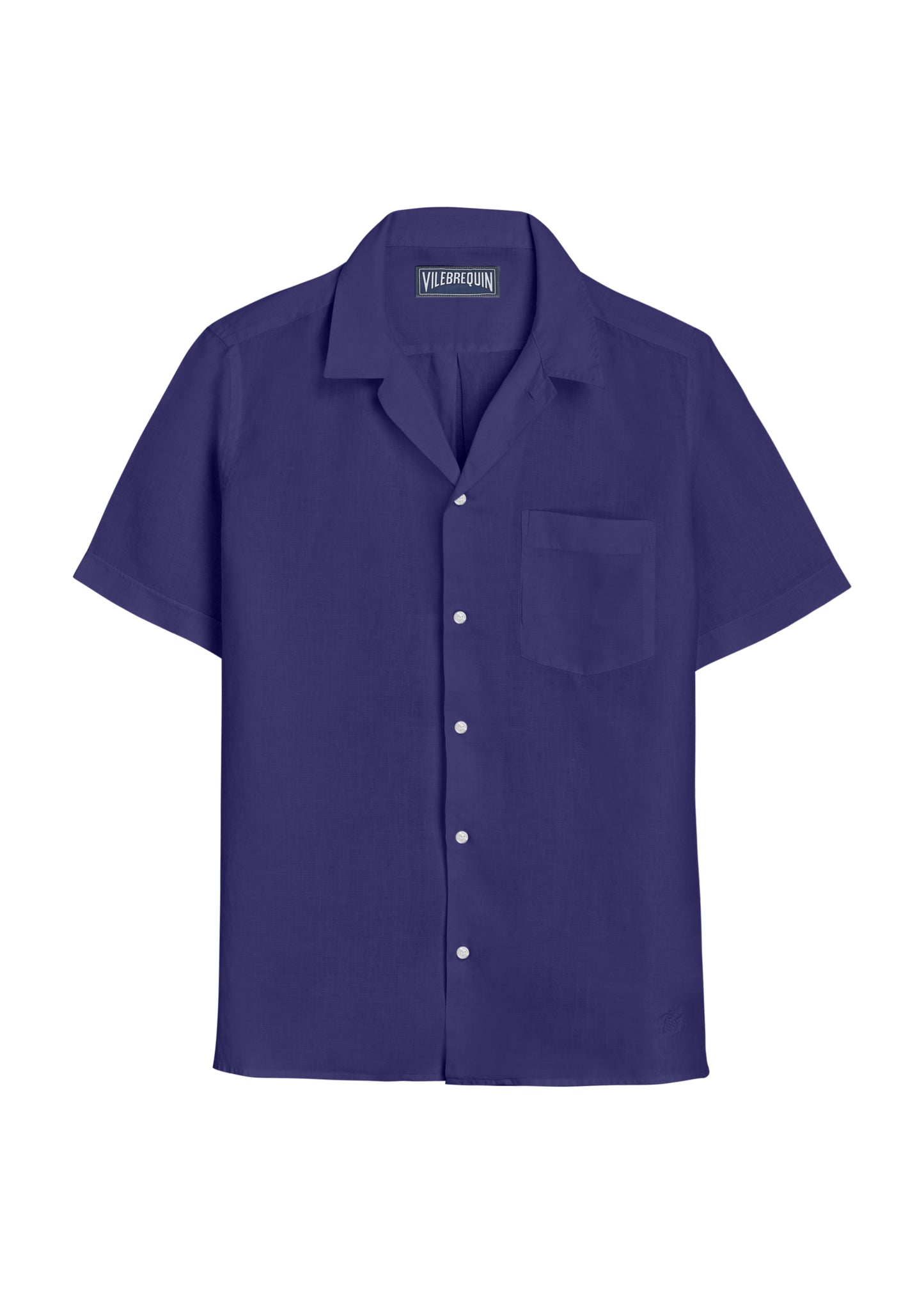 Load image into Gallery viewer, Charli Linen Short Sleeve Shirt Midnight Blue - Shirt
