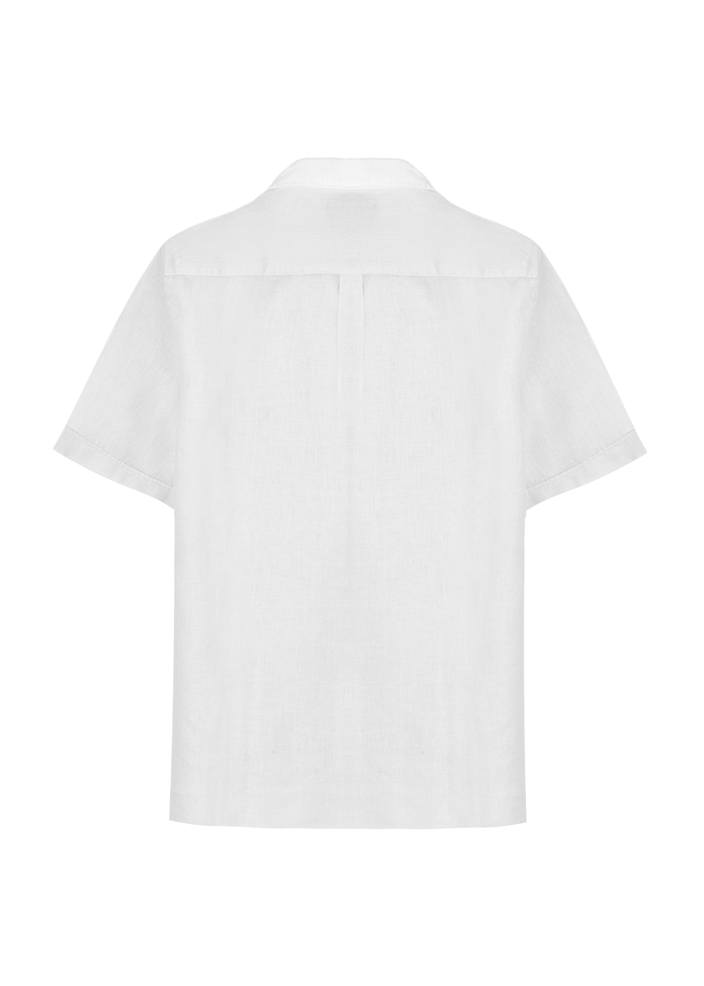 Load image into Gallery viewer, Charli Linen Short Sleeve Shirt White - Shirt
