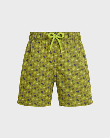Boys Stretch Swim Shorts Micro Ronde des Tortues Wormwood