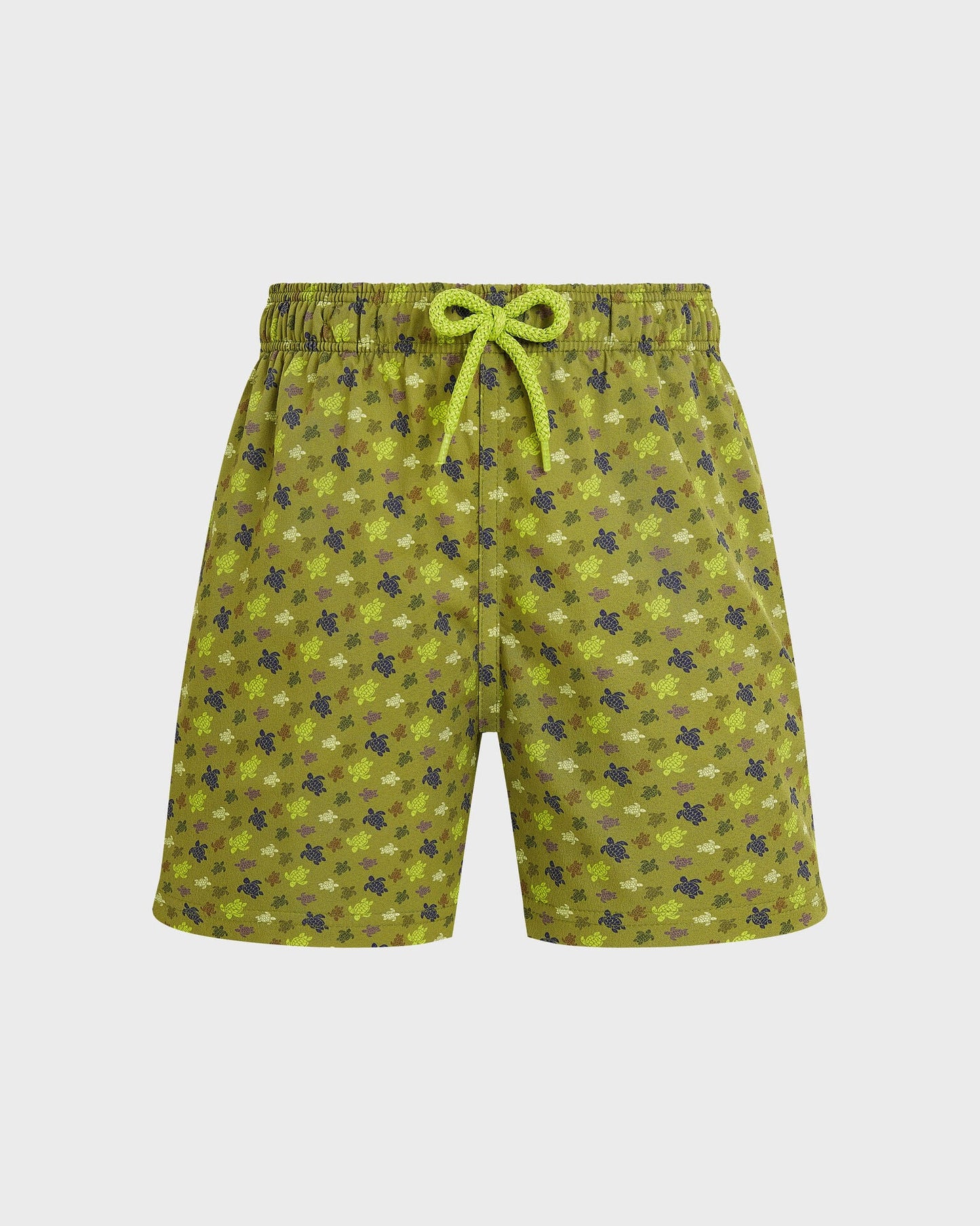 Load image into Gallery viewer, Boys Stretch Swim Shorts Micro Ronde des Tortues Wormwood
