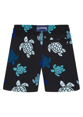 Boys Ultra-light and Packable Swim Shorts Tortues Multicolores