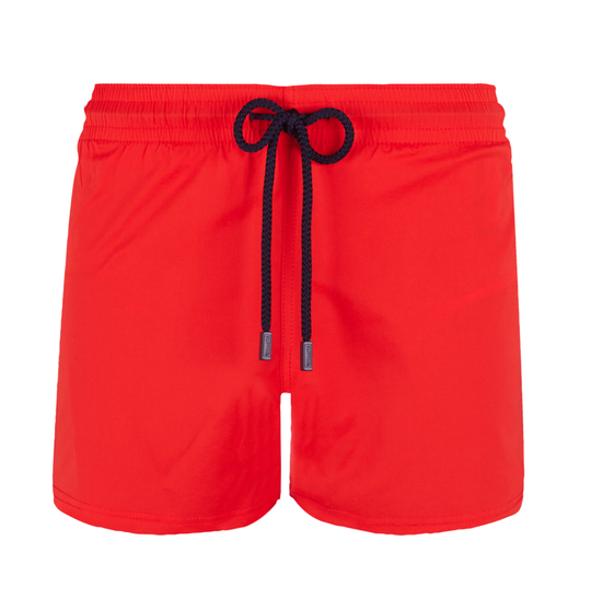 Fitted Stretch Swim Short Red