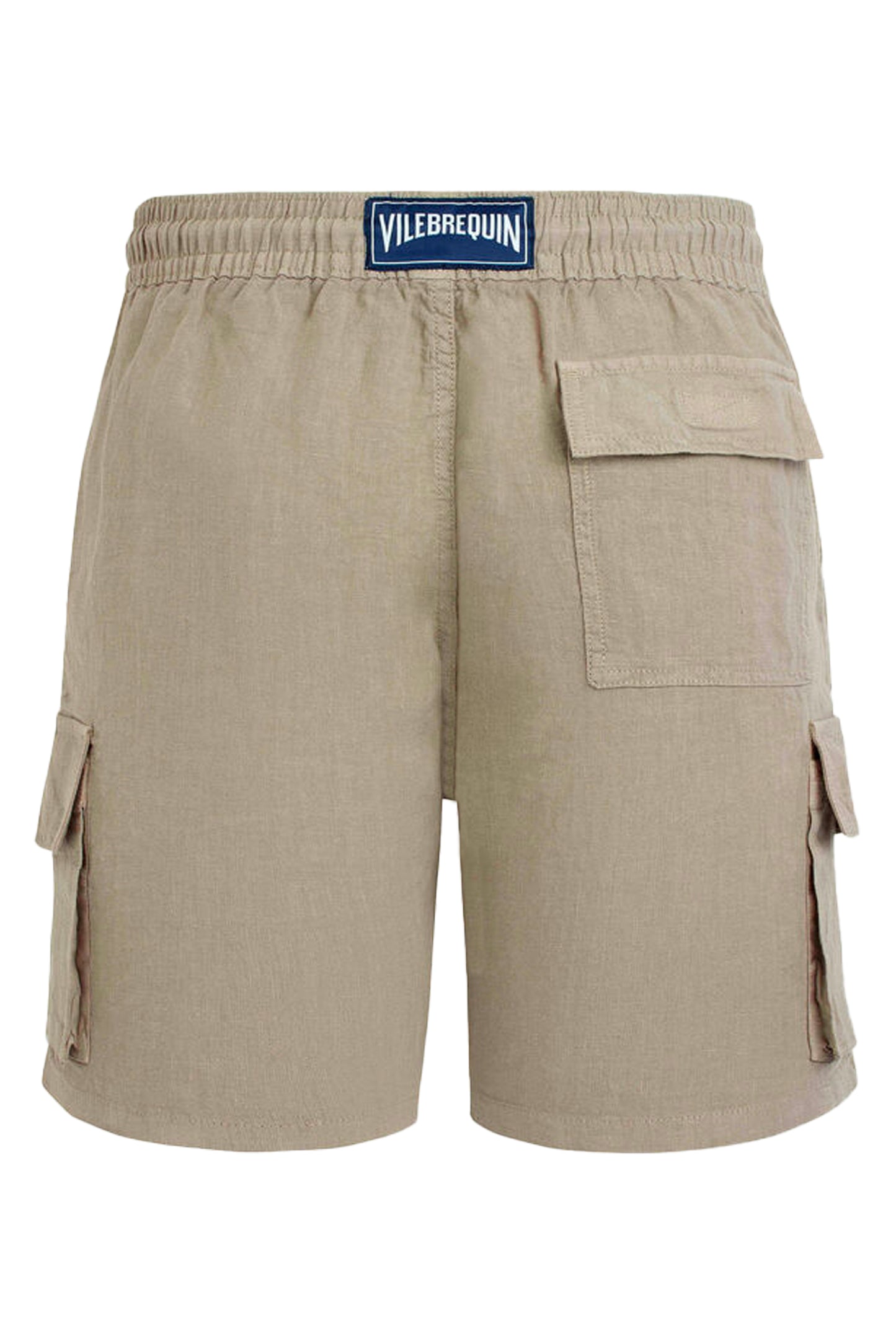 Load image into Gallery viewer, Men Linen Bermuda Short Cargo Pockets Safari
