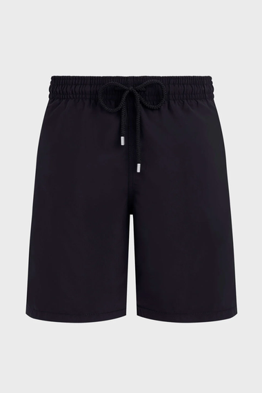 Men Long Swim Shorts Black