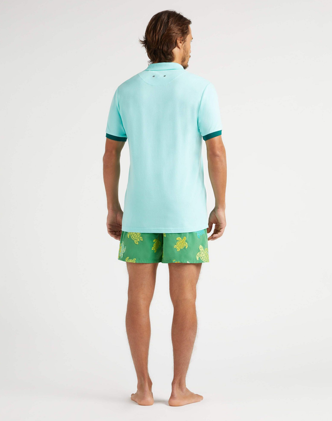 Load image into Gallery viewer, Palatin Cotton Polo Blue Lagoon - Polo Shirt
