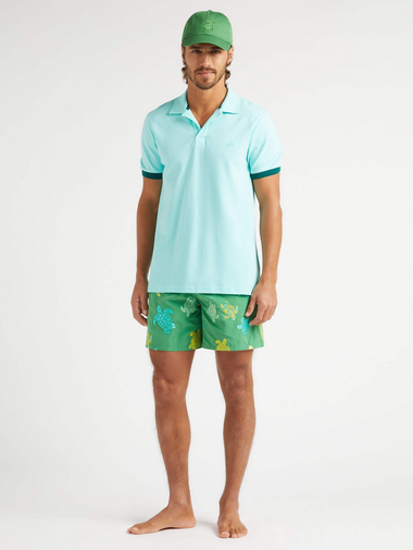 Palatin Cotton Polo Blue Lagoon - Polo Shirt