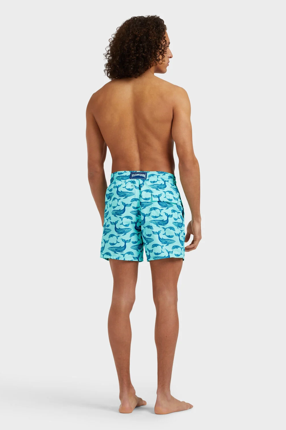Load image into Gallery viewer, Men Swim Shorts Whales
