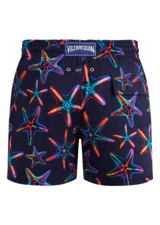 Load image into Gallery viewer, Men Stretch Short Swim Shorts Disco Stars
