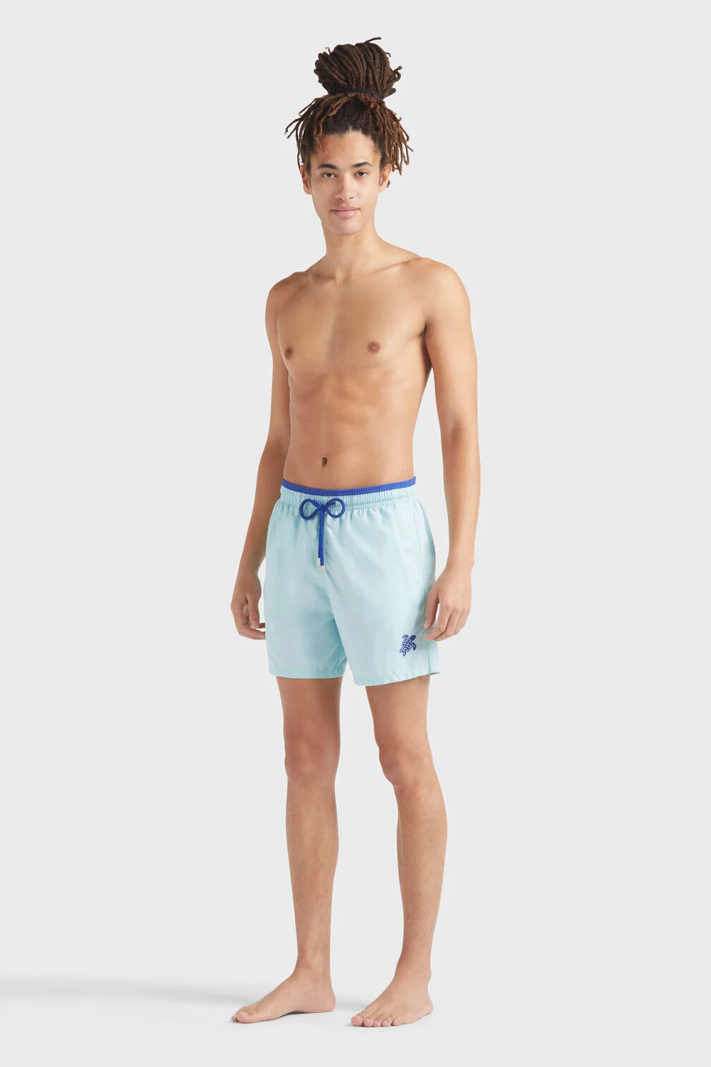 Men Swim Shorts Bicolor Celadon
