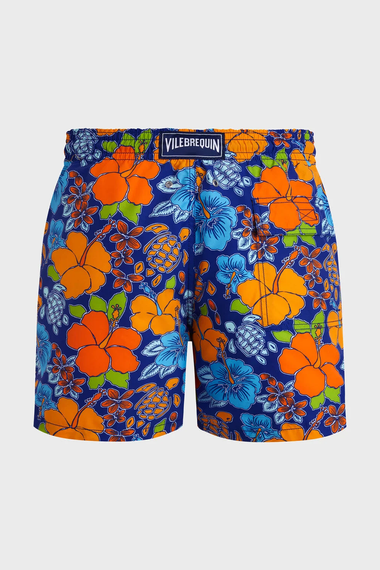 Men Swim Short Tropical Turtle