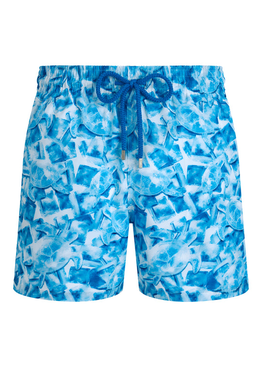 Men Swim Short Ultra Light-Packable Iced Turtles
