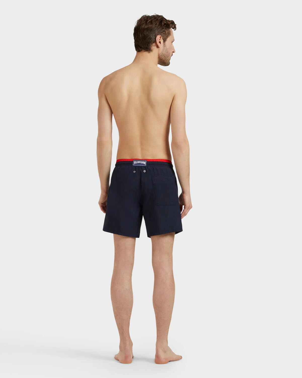 Men Swim Short Navy/Red