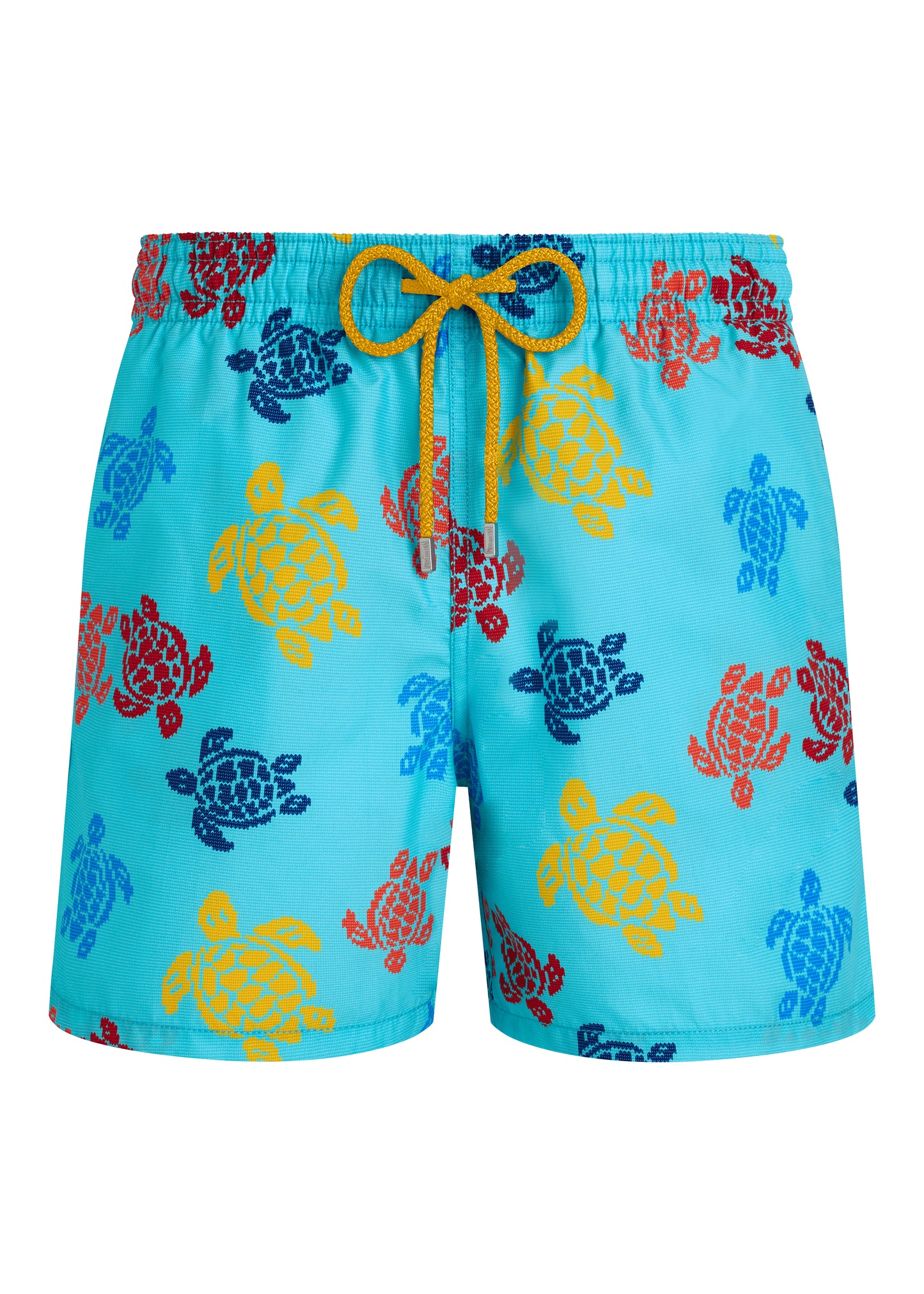 Load image into Gallery viewer, Men Swim Shorts Ronde Des Tortues Tricolor Aqua
