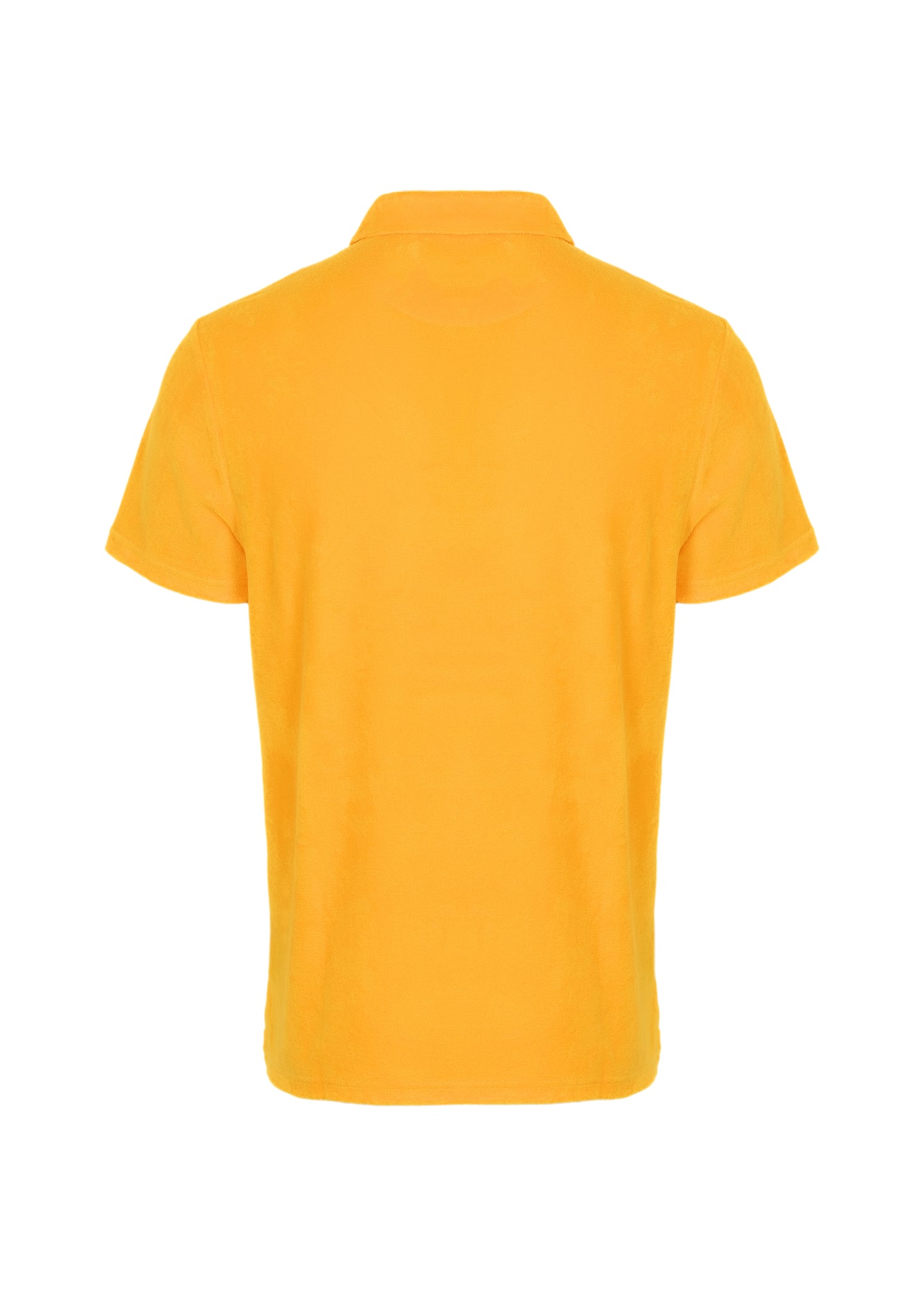 Load image into Gallery viewer, Men Terry Polo Solid Yellow Mangue - Polo Shirt
