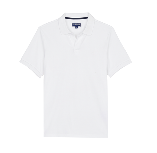 Men Polo Shirt Solid White
