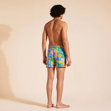 Moorise Men Swim Shorts Multicolored Glowed Star - Men’s Swim Shorts