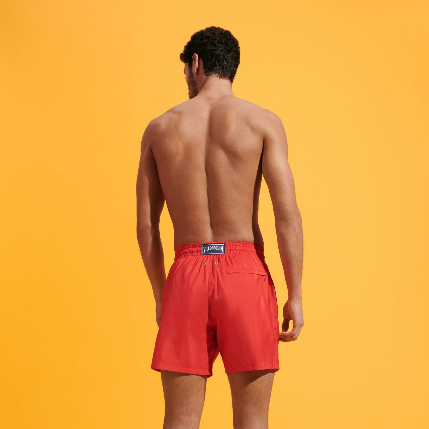 Load image into Gallery viewer, Men Swim Shorts Ultra-Light and Packable Solid Poppy Red - Men’s Swim Shorts
