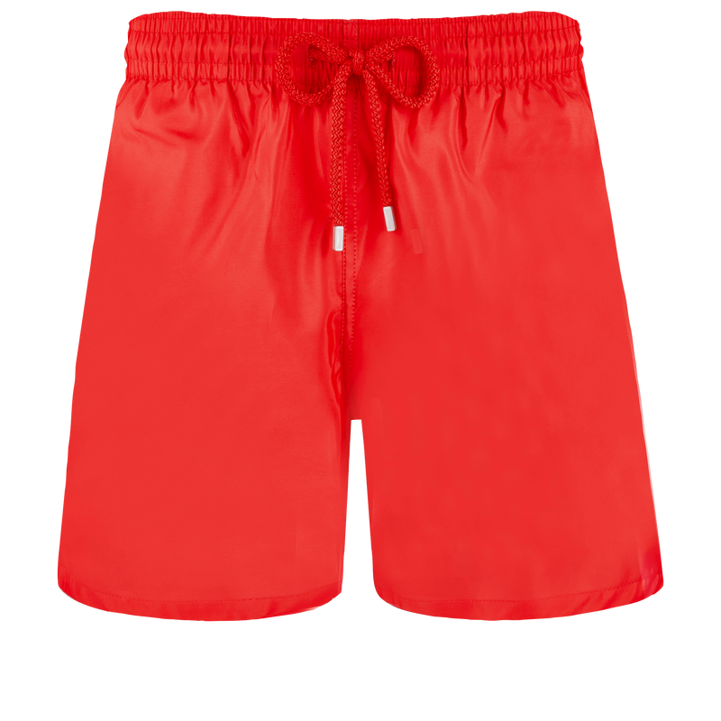 Men Swim Shorts Ultra-Light and Packable Solid Poppy Red