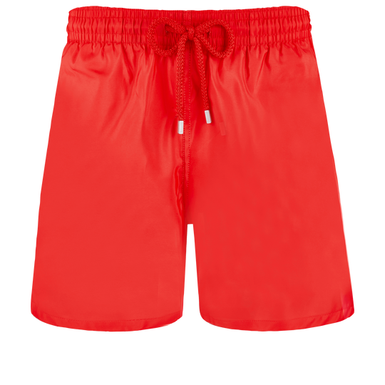 Men Swim Shorts Ultra-Light and Packable Solid Poppy Red - Men’s Swim Shorts