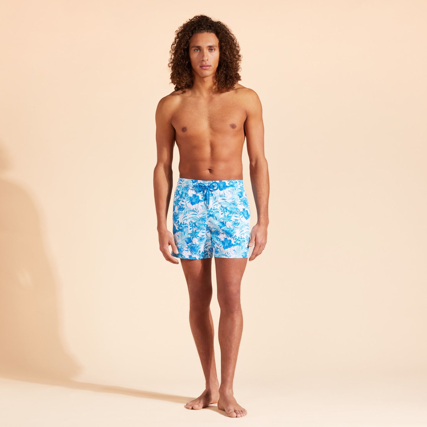 Load image into Gallery viewer, Moorise Stretch Swim Short Tahiti Flower - Men’s Swim Shorts
