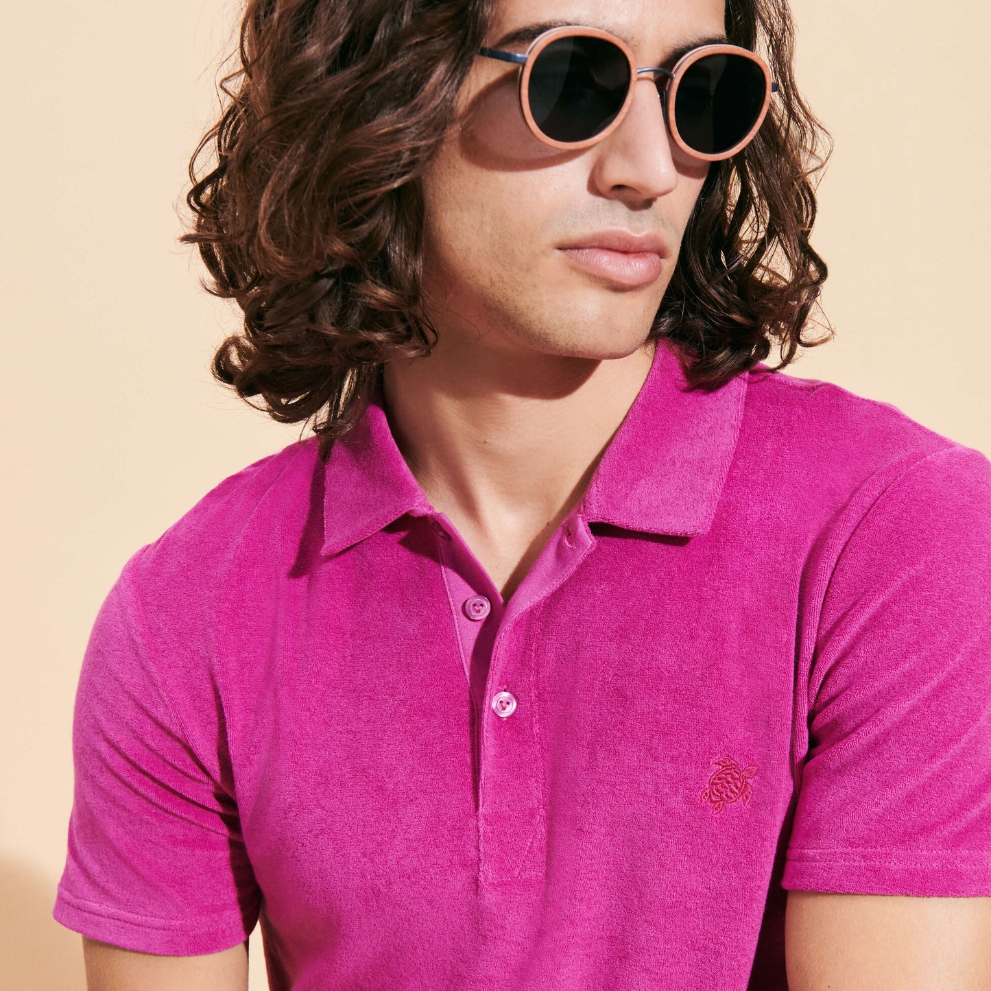 Load image into Gallery viewer, Phoenix Terry Polo Pourpre - Polo Shirt
