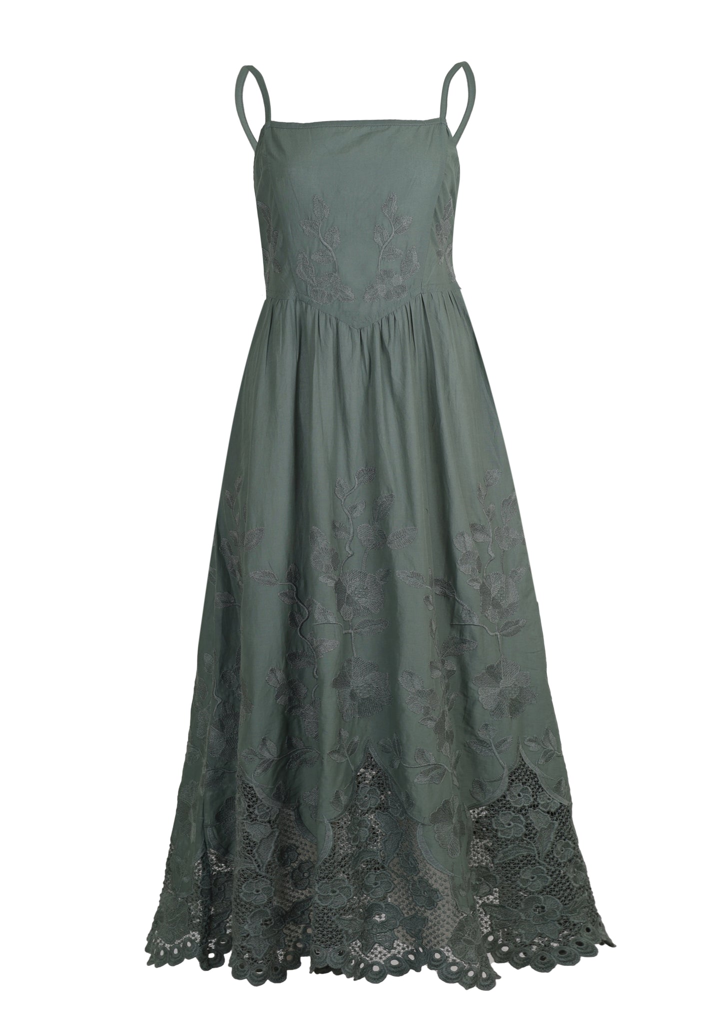 Load image into Gallery viewer, Flora Dress Sea Green
