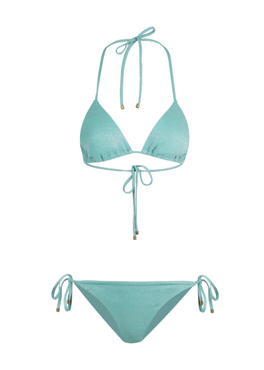 Gia Triangle Top Aqua