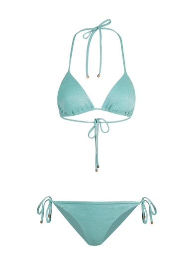 Elle Tie Side Bottom Aqua
