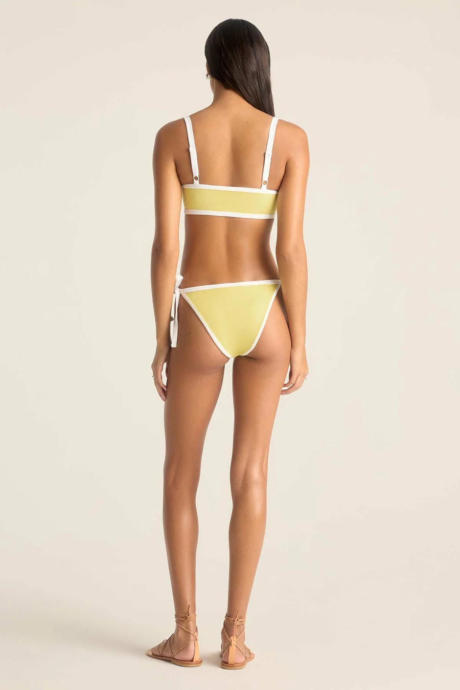 Load image into Gallery viewer, Stella Tie Side Bottom Banana Cream
