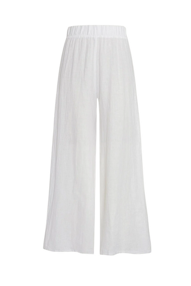 Tallows Wide Leg Pant White