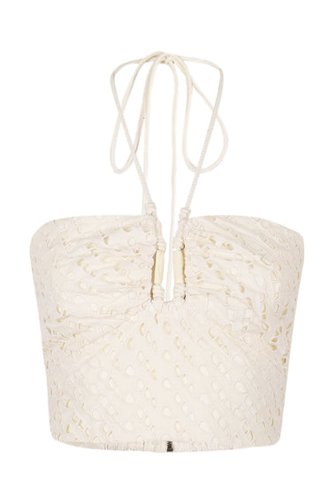 Eyelet Melinda Cropped Top Glitz