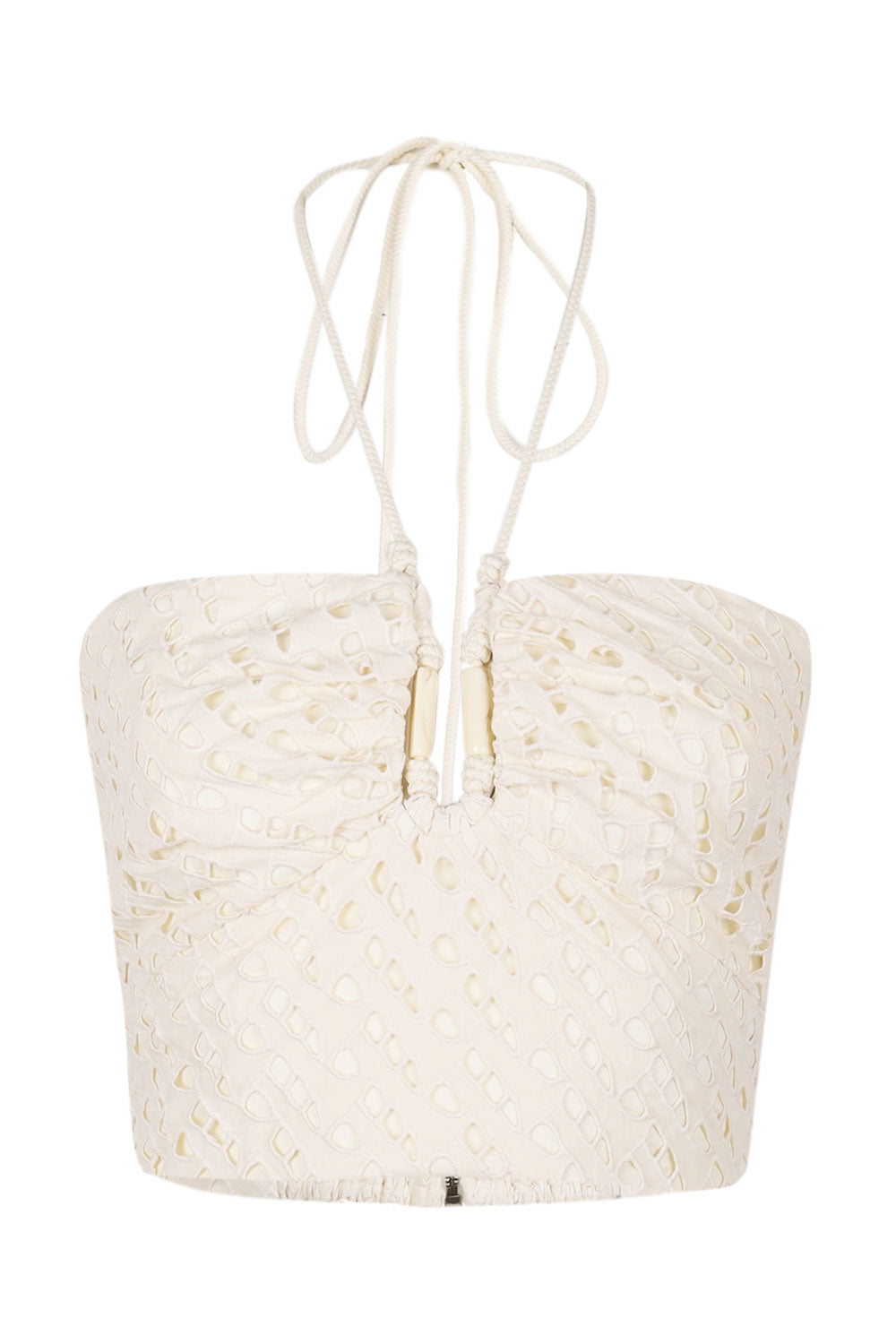 Load image into Gallery viewer, Eyelet Melinda Cropped Top Glitz
