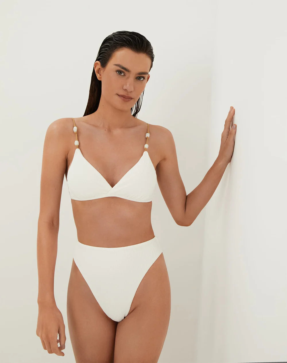 Load image into Gallery viewer, Firenze Gigi Hot Pant Bottom White
