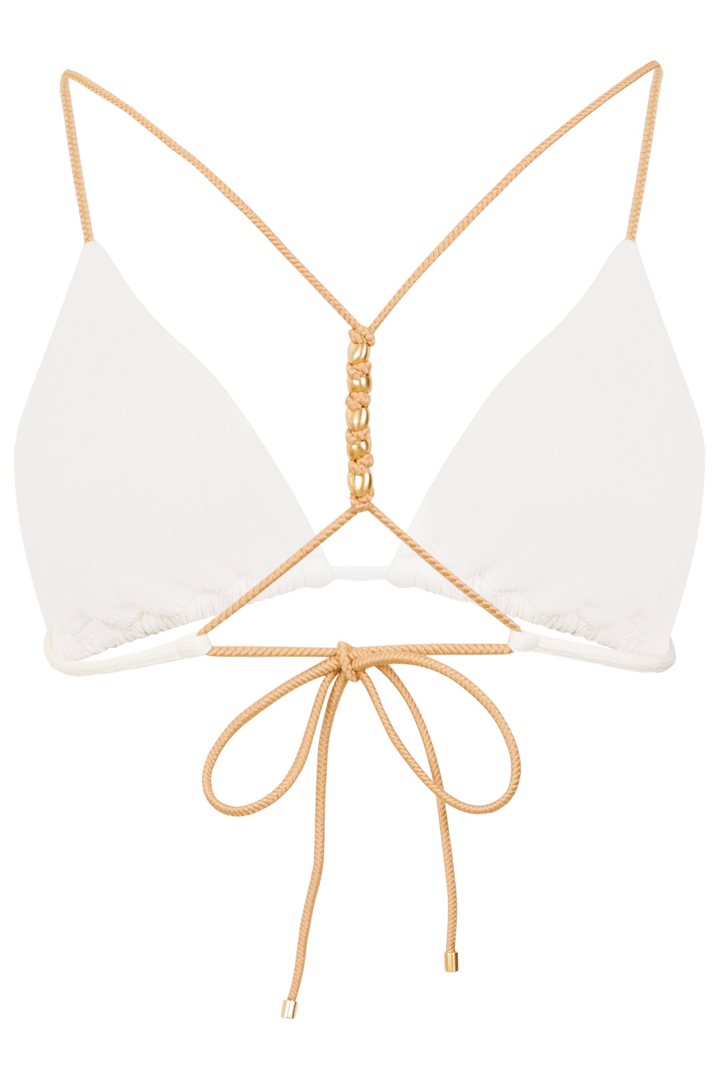 Load image into Gallery viewer, Firenze Paige T-Back Tri Top White
