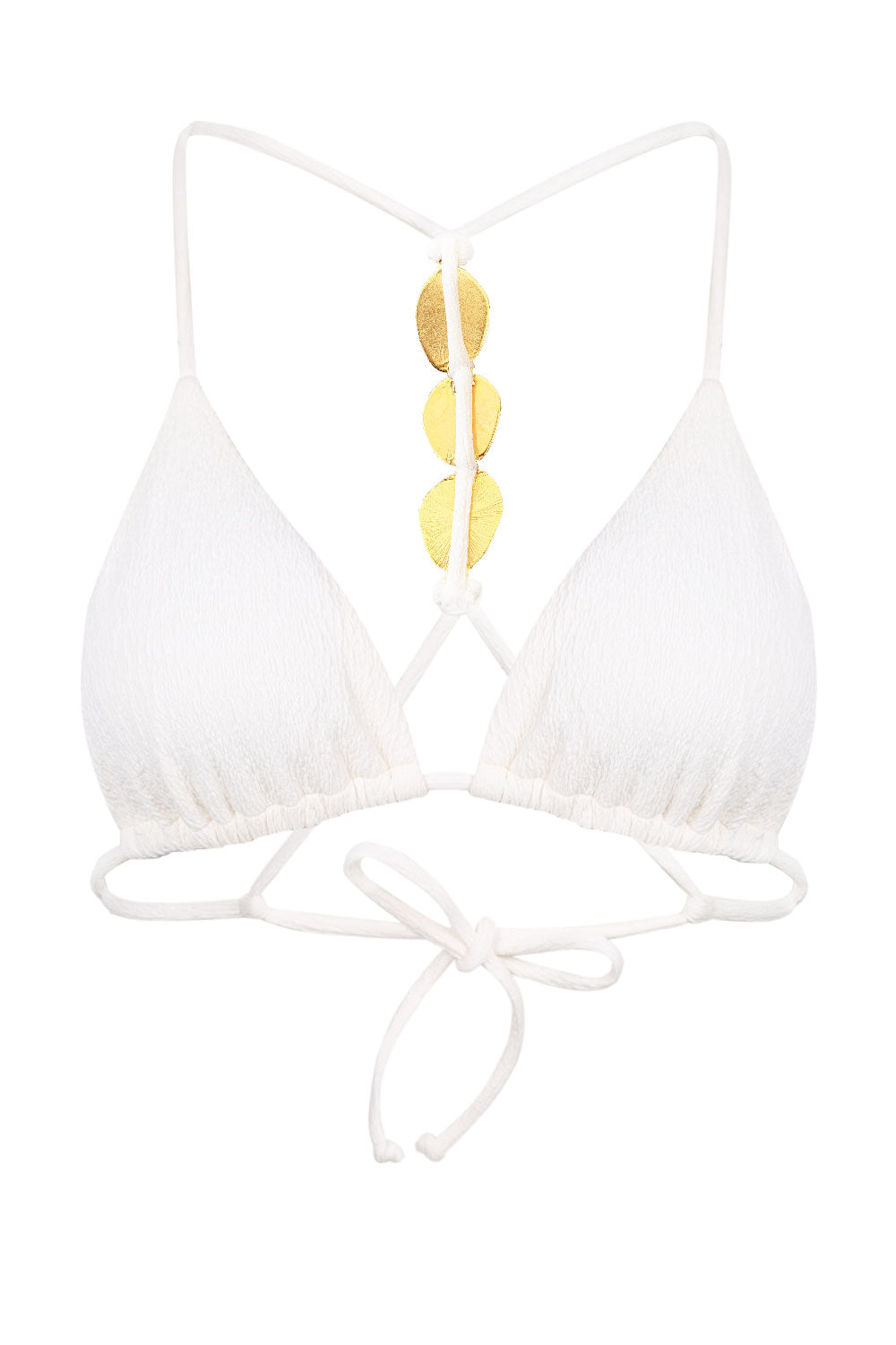 Load image into Gallery viewer, Firenze Petra T Back Tri Top White

