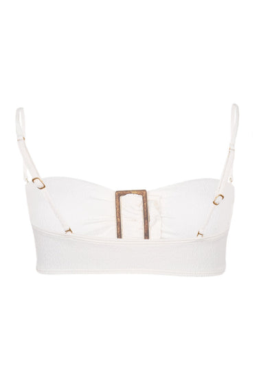Firenze Sade Bandeau Top White